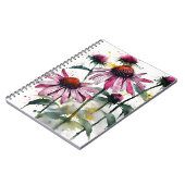 Echinacea - Watercolor bloemen Notitieboek (Linkerzijde)