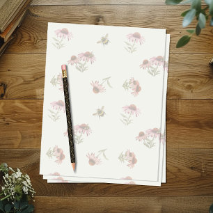 Echinacea Zonnehoedjes Patroon Ringbandpapier
