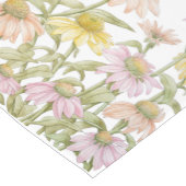 Echinacea's Aquarel Botanische Kunst Medium Tafelloper (Hoek)