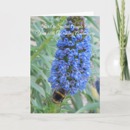 Echium 65th Wedding Jubileum Kaart