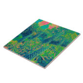 Echium Flowers Tropical Vibe Tegeltje (Zijkant)