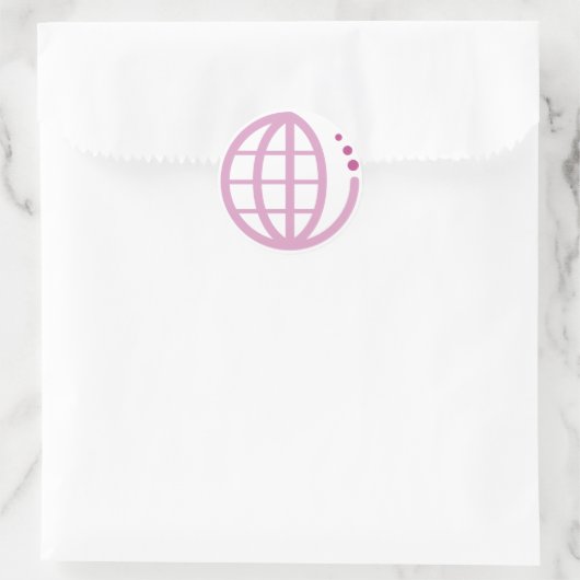 echo - aarde : moederaarde ronde sticker (Tas)