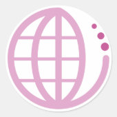 echo - aarde : moederaarde ronde sticker (Voorkant)