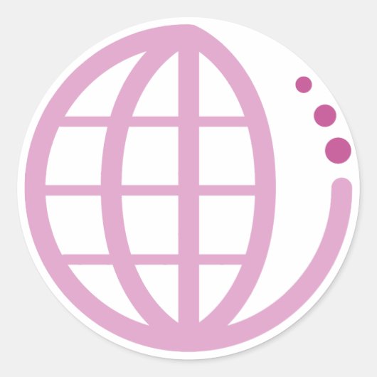 echo - aarde : moederaarde ronde sticker (Voorkant)