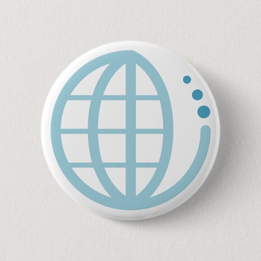 echo - aarde : water conserveren ronde button 5,7 cm (Voorkant)