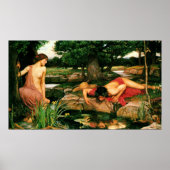 Echo and Narcissus (1903) ~ Fine Art Canvas Poster (Voorkant)