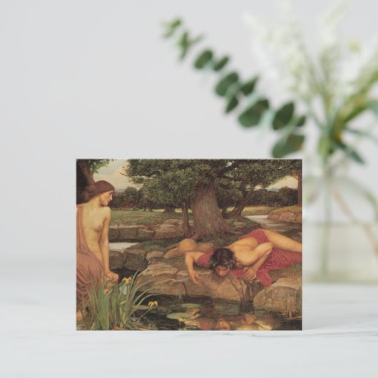 Echo and Narcissus fine art Briefkaart (Staand voorkant)