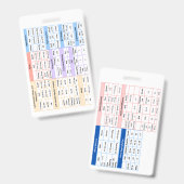 Echo Badge Naslaggids (Voor- en achterkant)