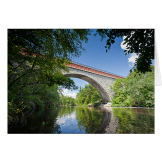 Echo Bridge in Hemlock Gorge, Charles River, Card