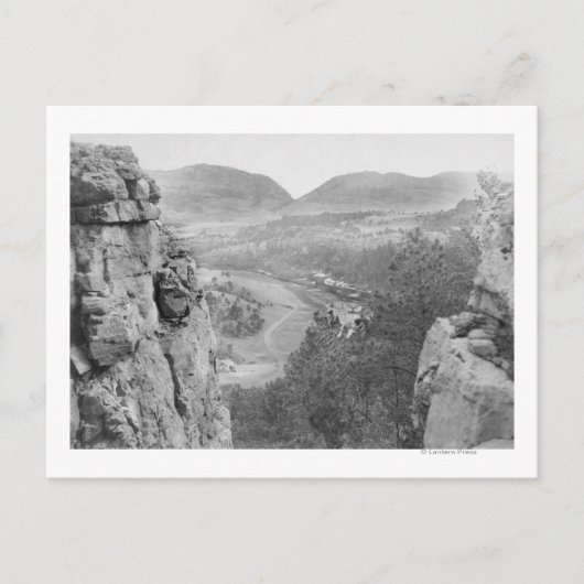 Echo Canyon die door Sioux Pass Photograp kijkt Briefkaart (Voorkant)