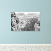 Echo Canyon die door Sioux Pass Photograp kijkt Canvas Afdruk (Insitu (Houten vloer))