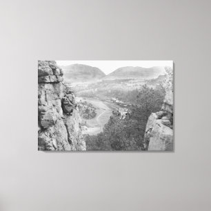 Echo Canyon die door Sioux Pass Photograp kijkt Canvas Afdruk