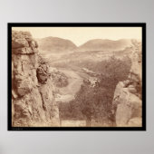 Echo Canyon gezien via Sioux Pass SD 1891 Poster (Voorkant)