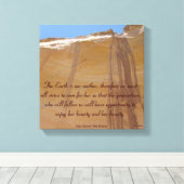 Echo Canyon, New Mexico Eerbetoon aan Moeder Aarde Canvas Afdruk (Insitu (Houten vloer))