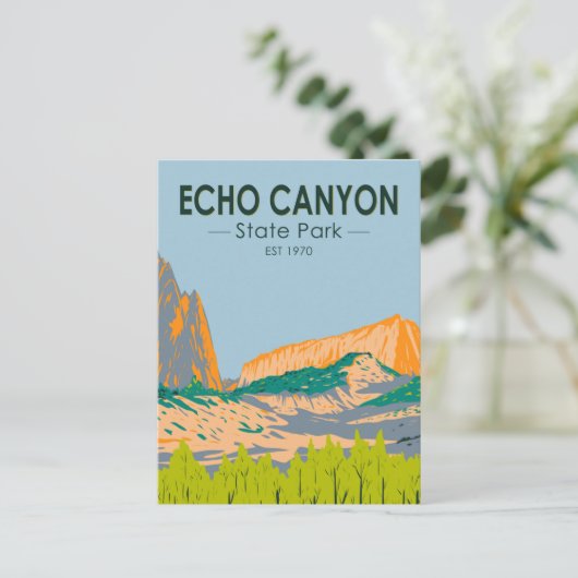 Echo Canyon State Park Nevada  Briefkaart (Staand voorkant)