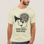 Echo Chamber - Denk luider T-shirt (Voorkant)