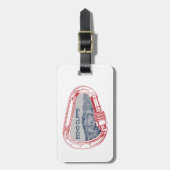 Echo Cliffs California Rock Climbing Karabiner Bagagelabel (Voorkant verticaal)