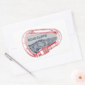 Echo Cliffs California Rock Climbing Karabiner Rechthoekige Sticker (Envelop)