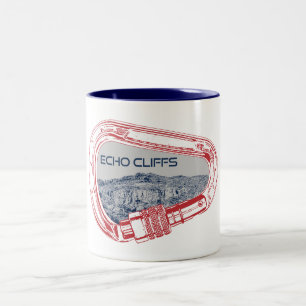 Echo Cliffs California Rock Climbing Karabiner Tweekleurige Koffiemok