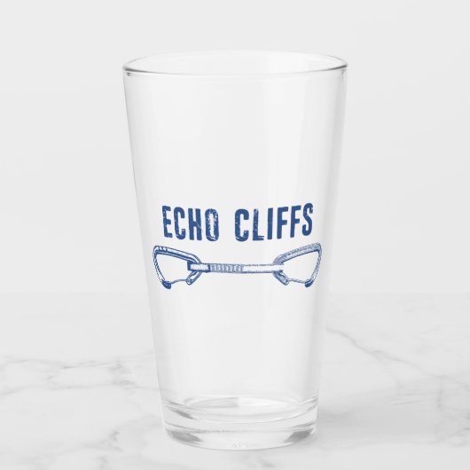 Echo Cliffs California Rock Climbing Quickdraw Glas (Voorkant)
