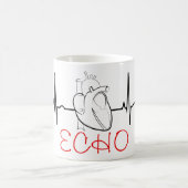 Echo Coffee-Mok met EKG en Realistisch hart Koffiemok (Center)