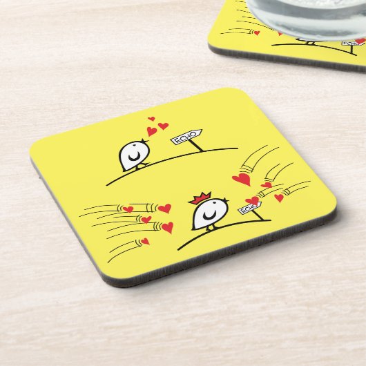 ECHO - Comic Birds Tweetlercools 1 Bier Onderzetter (Linkerzijde)