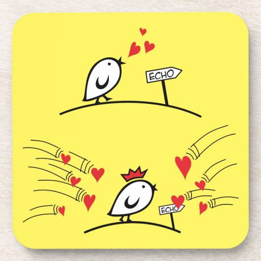 ECHO - Comic Birds Tweetlercools 1 Bier Onderzetter (Voorkant)