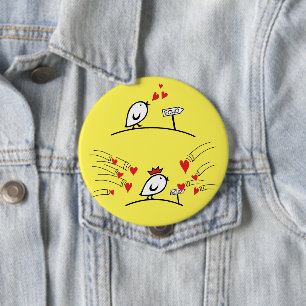 ECHO - Comic Birds Tweetlercools 1 Ronde Button 4,0 Cm