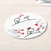 ECHO - Comic Birds Tweetlercools 1 Ronde Kartonnen Onderzetter (Gebogen)