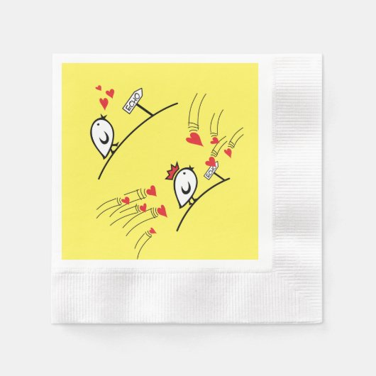 ECHO - Comic Birds Tweetlercools 1 Servet (Voorkant)