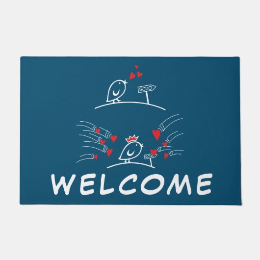 ECHO - Comic Birds Tweetlercools 2 Deurmat (Voorkant)