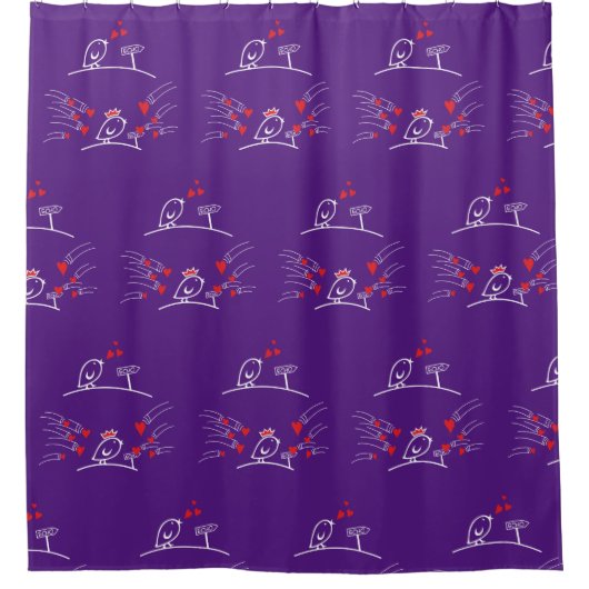 ECHO - Comic Birds Tweetlercools 2 Douchegordijn (Voorkant)
