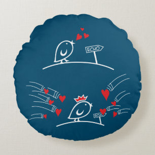 ECHO - Comic Birds Tweetlercools 2 Rond Kussen