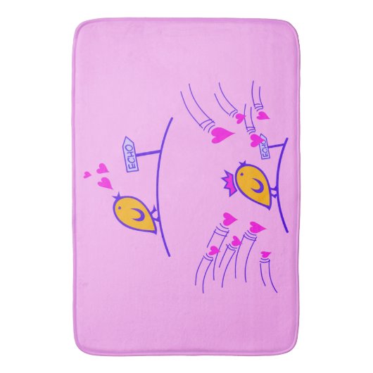 ECHO - Comic Birds Tweetlercools 3 Badmat (Voorkant Verticaal)