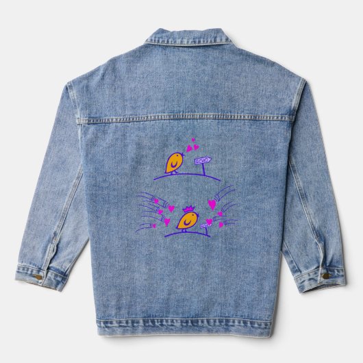 ECHO - Comic Birds Tweetlercools 3 Denim Jacket (Achterkant)