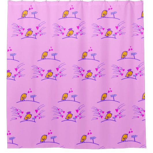 ECHO - Comic Birds Tweetlercools 3 Douchegordijn (Voorkant)