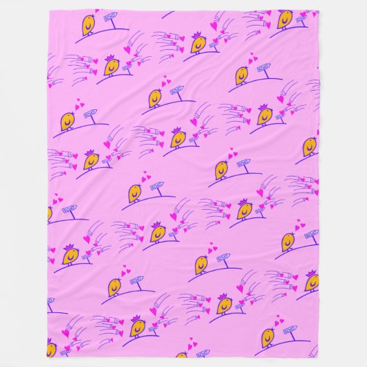ECHO - Comic Birds Tweetlercools 3 Fleece Deken (Voorkant)