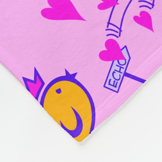 ECHO - Comic Birds Tweetlercools 3 Fleece Deken (Hoek)