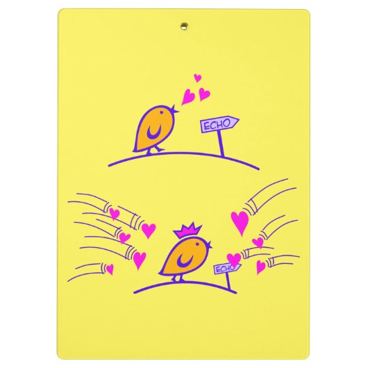 ECHO - Comic Birds Tweetlercools 3 Klembord (Achterkant)