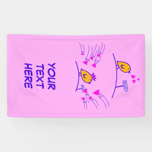 ECHO - Comic Birds Tweetlercools 3 Spandoek (Horizontaal)