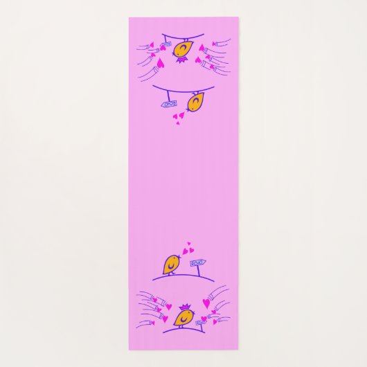 ECHO - Comic Birds Tweetlercools 3 Yogamat (Achterkant)