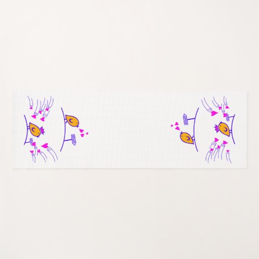 ECHO - Comic Birds Tweetlercools 3 Yogamat (Voorkant (horizontaal))