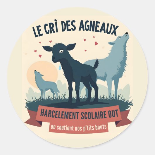 Echo Contre l’Oppression - Badge #BalanceTonTyra Ronde Sticker (Voorkant)