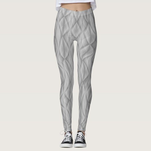 Echo Curves – Retro Geometrische Leggings (Voorkant)