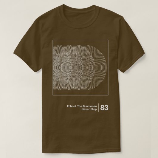 Echo de Bunnymen minimalistische stijl grafische k T-shirt (Design voorkant)