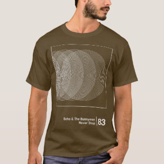 Echo de Bunnymen minimalistische stijl grafische k T-shirt