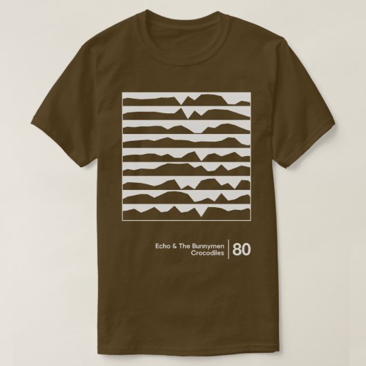 Echo de Bunnymen minimalistische stijl grafische k T-shirt (Design voorkant)