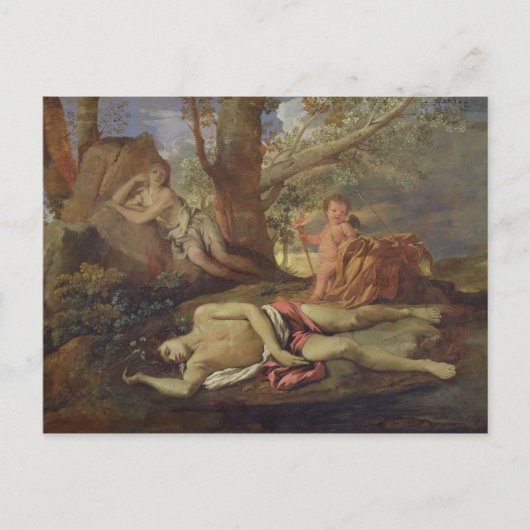 Echo en Narcissen Briefkaart (Voorkant)