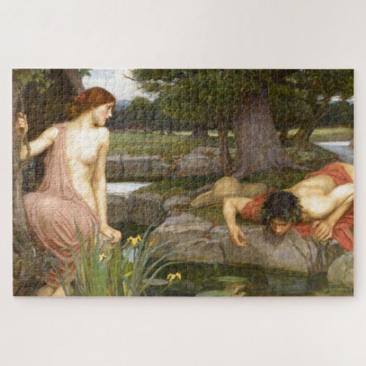 Echo en Narcissus door John William Waterhouse Legpuzzel (Horizontaal)