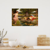 Echo en Narcissus door John William Waterhouse Poster (Keuken)